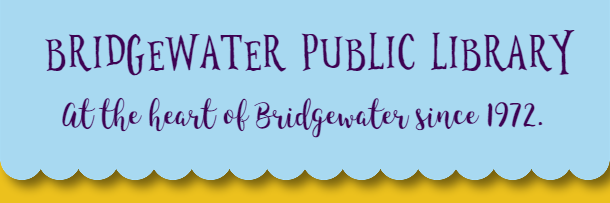 Blue Scalloped Banner with the text Check out what's new on our shelves
