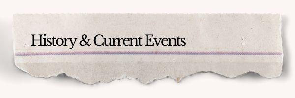 History & Current Events eNewsletter banner