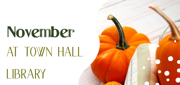 Colorful Fall Leaves with white waves and dots graphics