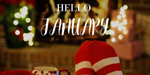 Laptop and Stack of Books Against Gray Bricks with Green Shape Containing Events This Week Text