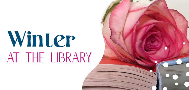 Paper Snowflakes on Blue Background with white waves and dots graphics