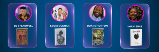 Portraits of the panel including Be Steadwell, Eboni Dundar, Duane Horton, and Imani Sims