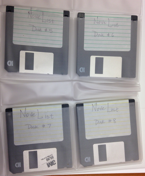 Old NoveList database on floppy discs