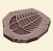 Trilobite fossil illustration
