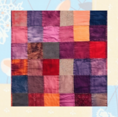 Picture of a colorful quilt square