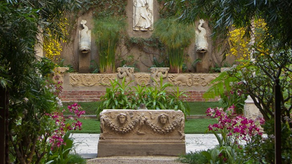 the spring courtyard at the Isabella Stewart Gardner Museum in Boston