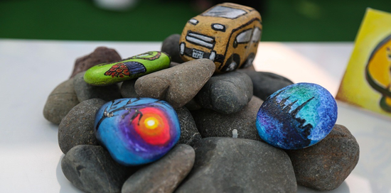 Child Creating a Space Rocket Craft