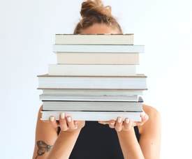 stack of books