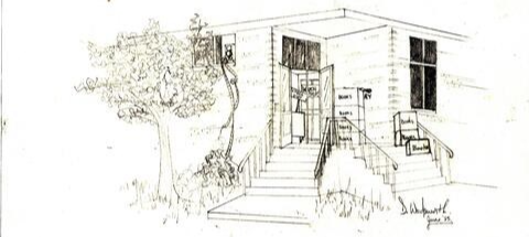 Sketch of the BWG public library crica 1985
