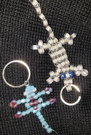 beaded animal keychains