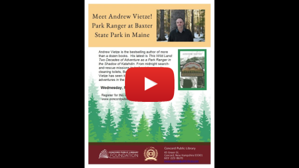 In Case You Missed It: Park Ranger Andrew Vietze from Baxter State Park
